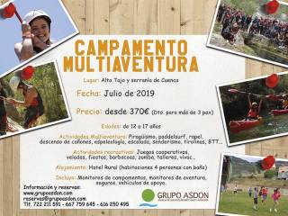 CAMPAMENTO MULTIAVENTURA SERRANÍA DE CUENCA